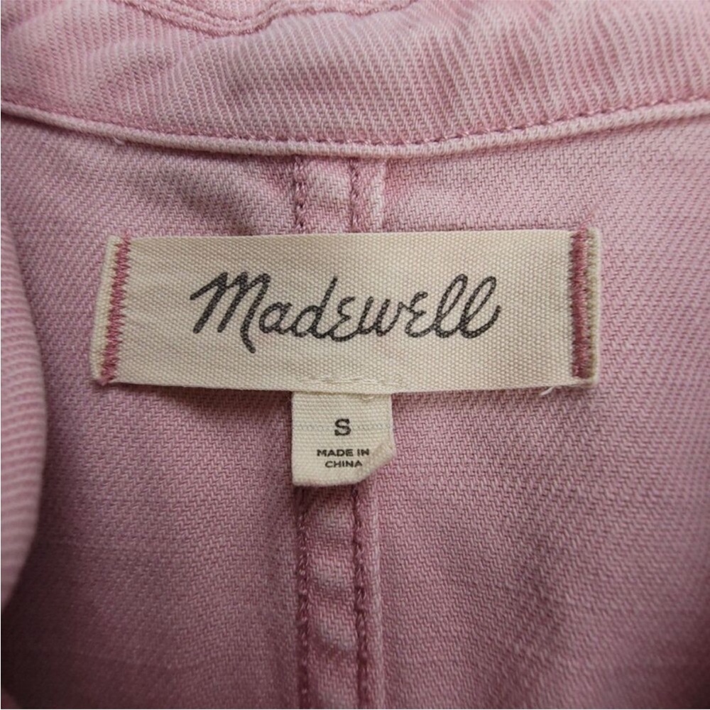 Madewell Women’s Light Bubblegum Pink Dusty Rose Garment-Dyed Coverall Romper S - Picture 6 of 12